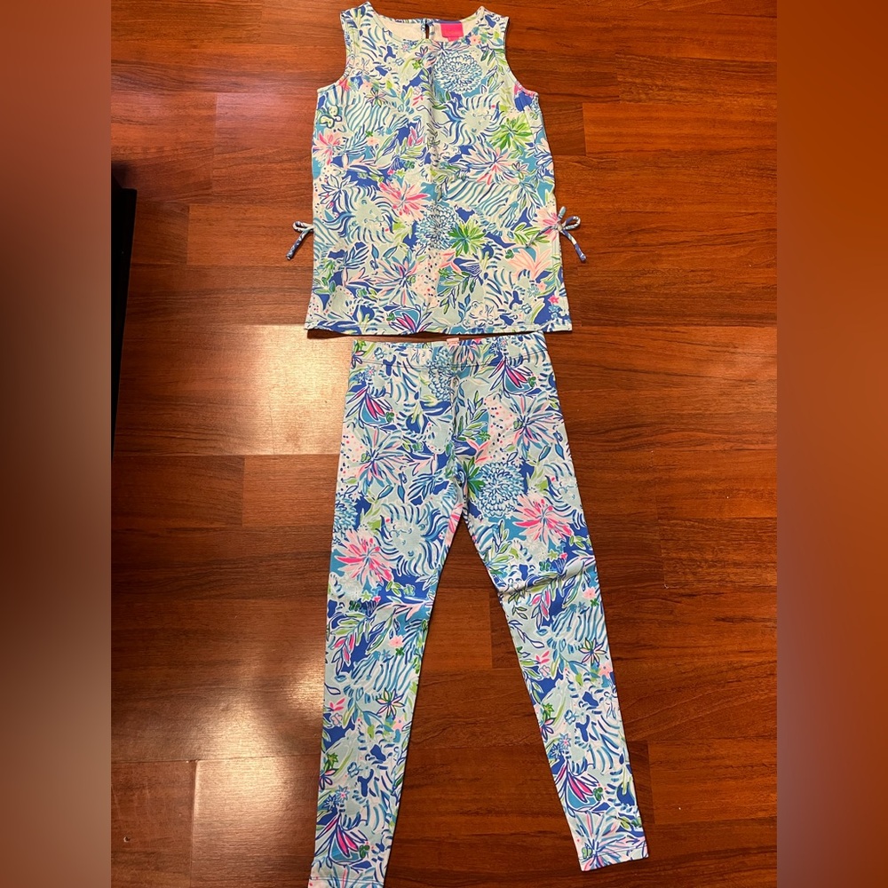 Girls Lilly Pulitzer set size L (8-10)